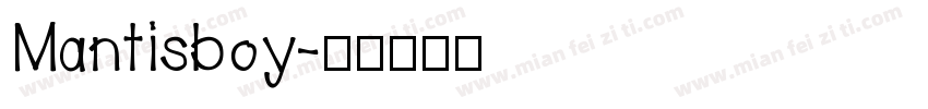 Mantisboy字体转换