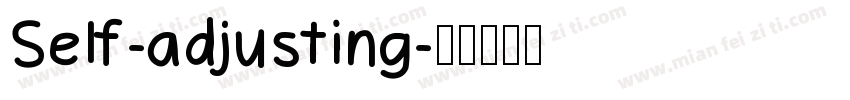 Self-adjusting字体转换