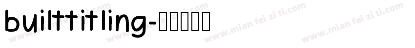 builttitling字体转换