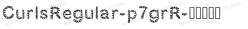 CurlsRegular-p7grR字体转换