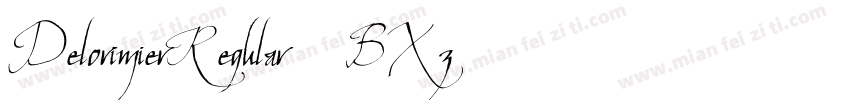 DelorimierRegular-5BXz字体转换