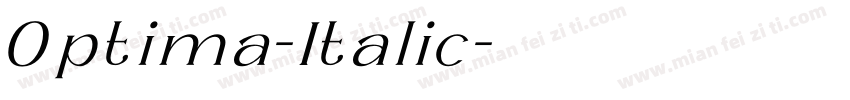 0ptima-Italic字体转换