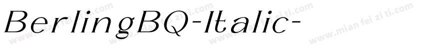 BerlingBQ-Italic字体转换