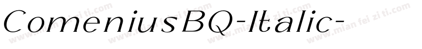 ComeniusBQ-Italic字体转换