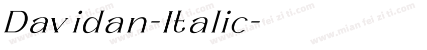 Davidan-Italic字体转换