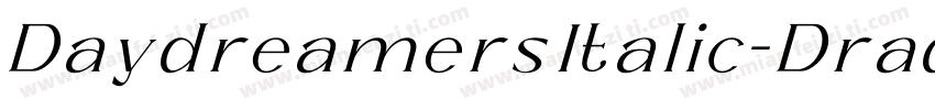 DaydreamersItalic-Drad字体转换