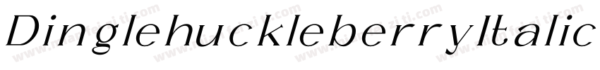 DinglehuckleberryItalic-Ya2y字体转换