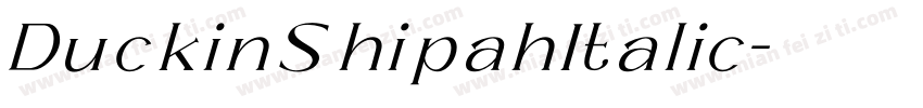 DuckinShipahItalic字体转换