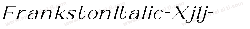 FrankstonItalic-Xj1j字体转换