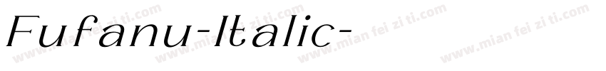 Fufanu-Italic字体转换