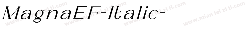 MagnaEF-Italic字体转换