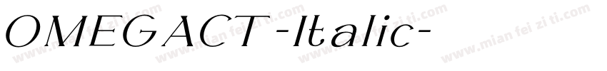 OMEGACT-Italic字体转换