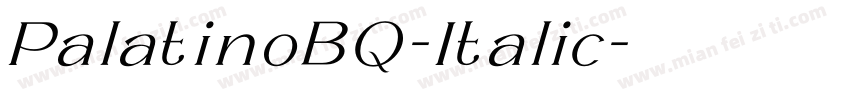 PalatinoBQ-Italic字体转换
