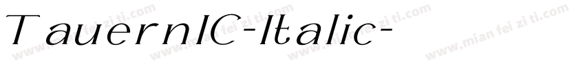 TauernIC-Italic字体转换
