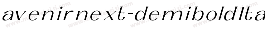 avenirnext-demiboldItalic字体转换