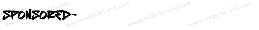 sponsored字体转换