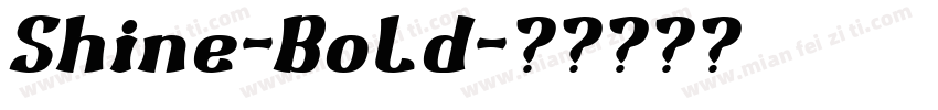 Shine-Bold字体转换