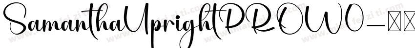 SamanthaUprightPROW0字体转换