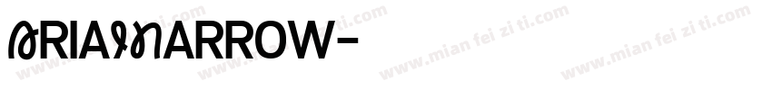 AriaINarrow字体转换