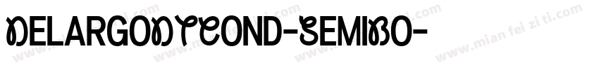 DelargoDTCond-SemiBo字体转换