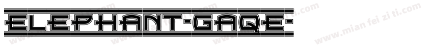 Elephant-gAqE字体转换