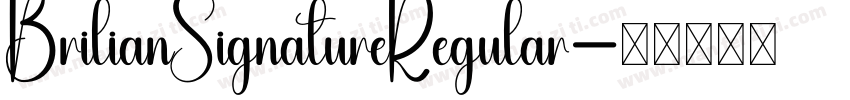 BrilianSignatureRegular字体转换