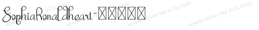 SophiaRonaldheart字体转换