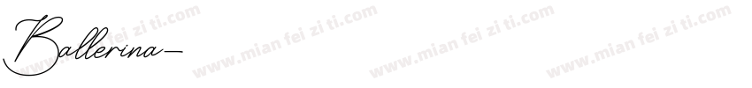 Ballerina字体转换