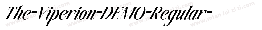 The-Viperion-DEMO-Regular字体转换