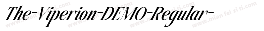 The-Viperion-DEMO-Regular字体转换