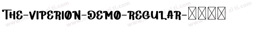The-Viperion-DEMO-Regular字体转换