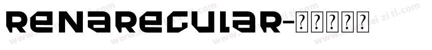 RENAREGULAR字体转换