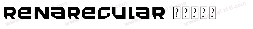 RENAREGULAR字体转换