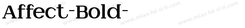 Affect-Bold字体转换