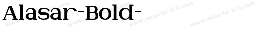 Alasar-Bold字体转换