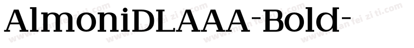 AlmoniDLAAA-Bold字体转换