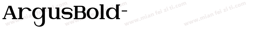 ArgusBold字体转换
