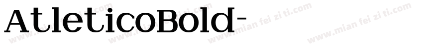 AtleticoBold字体转换