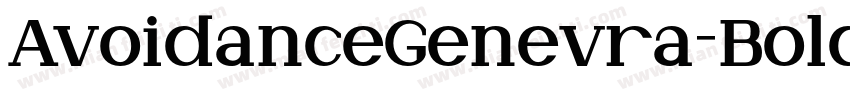 AvoidanceGenevra-Bold字体转换