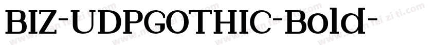 BIZ-UDPGOTHIC-Bold字体转换