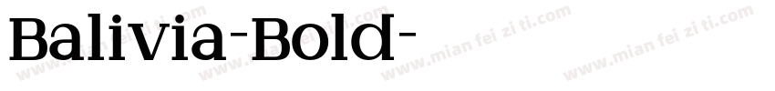 Balivia-Bold字体转换