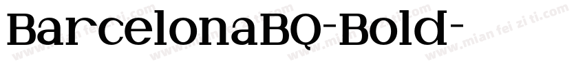 BarcelonaBQ-Bold字体转换