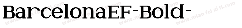 BarcelonaEF-Bold字体转换