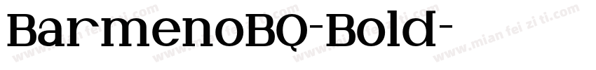 BarmenoBQ-Bold字体转换