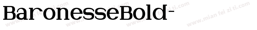 BaronesseBold字体转换