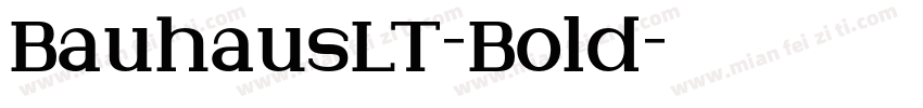 BauhausLT-Bold字体转换