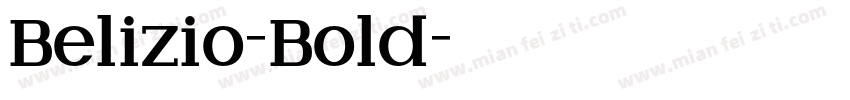 Belizio-Bold字体转换