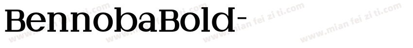 BennobaBold字体转换