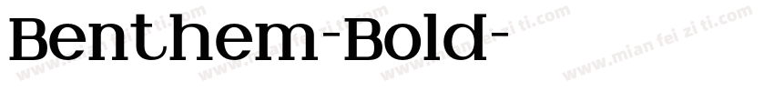 Benthem-Bold字体转换