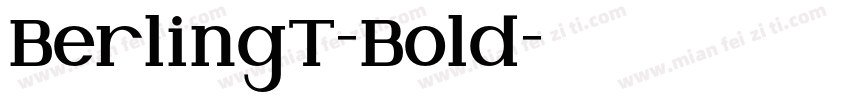 BerlingT-Bold字体转换